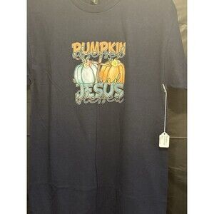 Pumpkin Obsessed and Jesus Blessed Graphic T-Shirt
